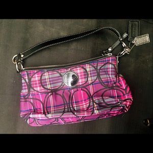 Coach poppy tartan pink bag *SOLD*